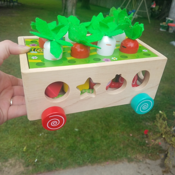 Toddler Toy Bundle - Wooden Vegetable Garden Play Set - Picture 5 of 6